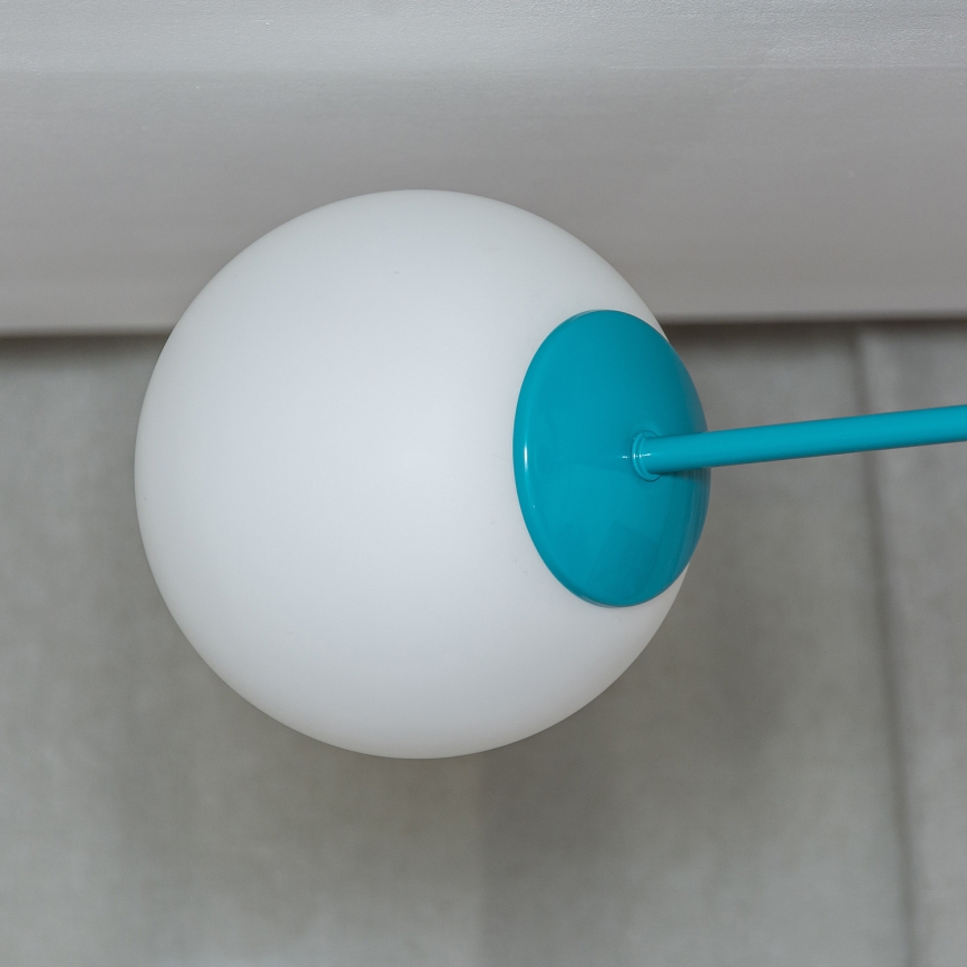 Plafoniera MOON 2xE27/15W/230V turchese