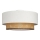 Plafoniera NATIA 1xE27/60W/230V diam. 45 cm bianco/marrone