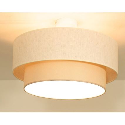 Plafoniera NATIA 1xE27/60W/230V diam. 45 cm crema