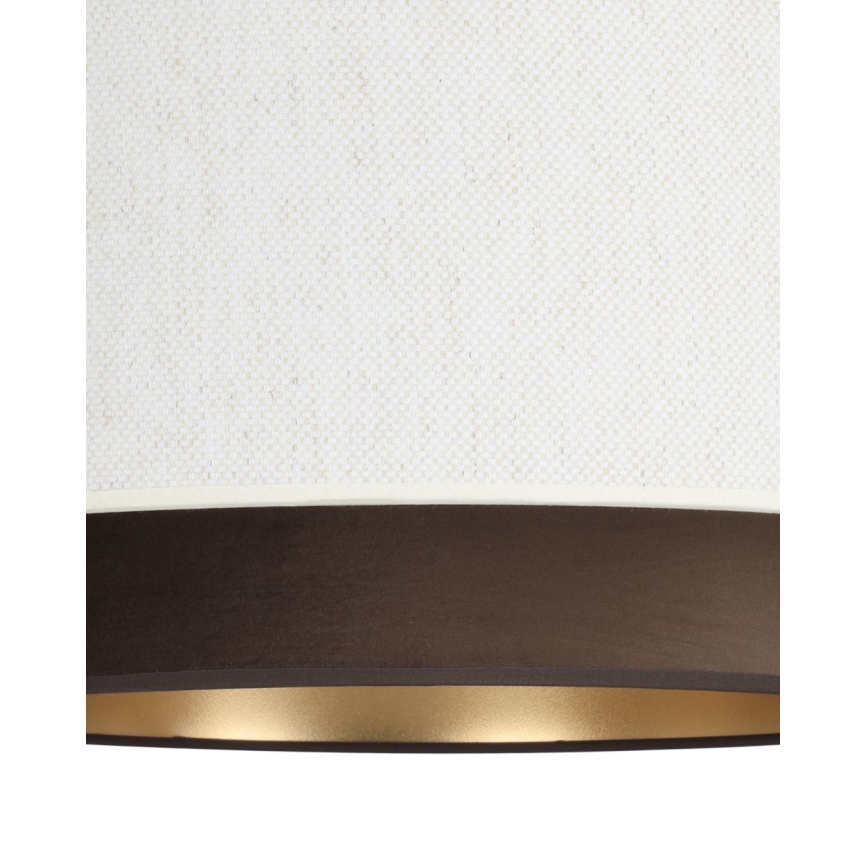 Plafoniera NATIA 1xE27/60W/230V Ø 45 cm bianco/marrone