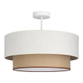 Plafoniera NATIA 1xE27/60W/230V Ø 45 cm bianco/marrone