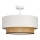 Plafoniera NATIA 1xE27/60W/230V Ø 45 cm bianco/marrone