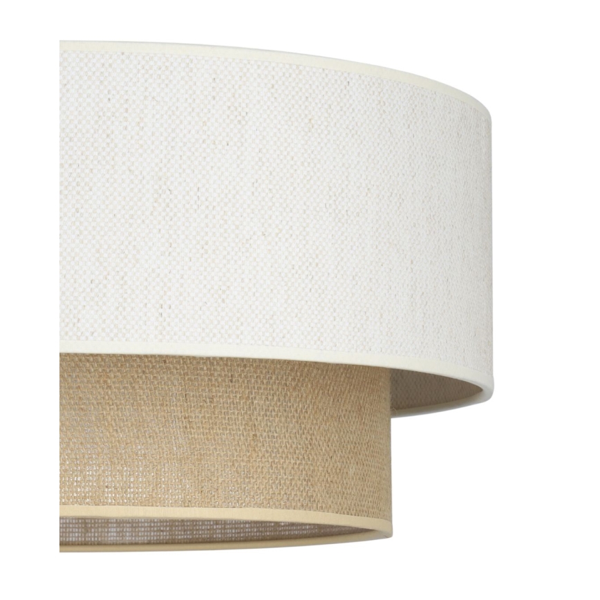 Plafoniera NATIA 1xE27/60W/230V Ø 45 cm bianco/marrone
