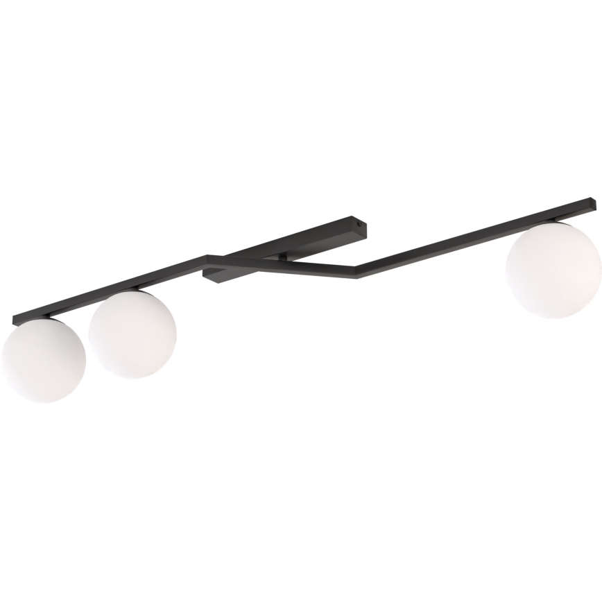 Plafoniera NATON 3xE14/10W/230V nero/bianco