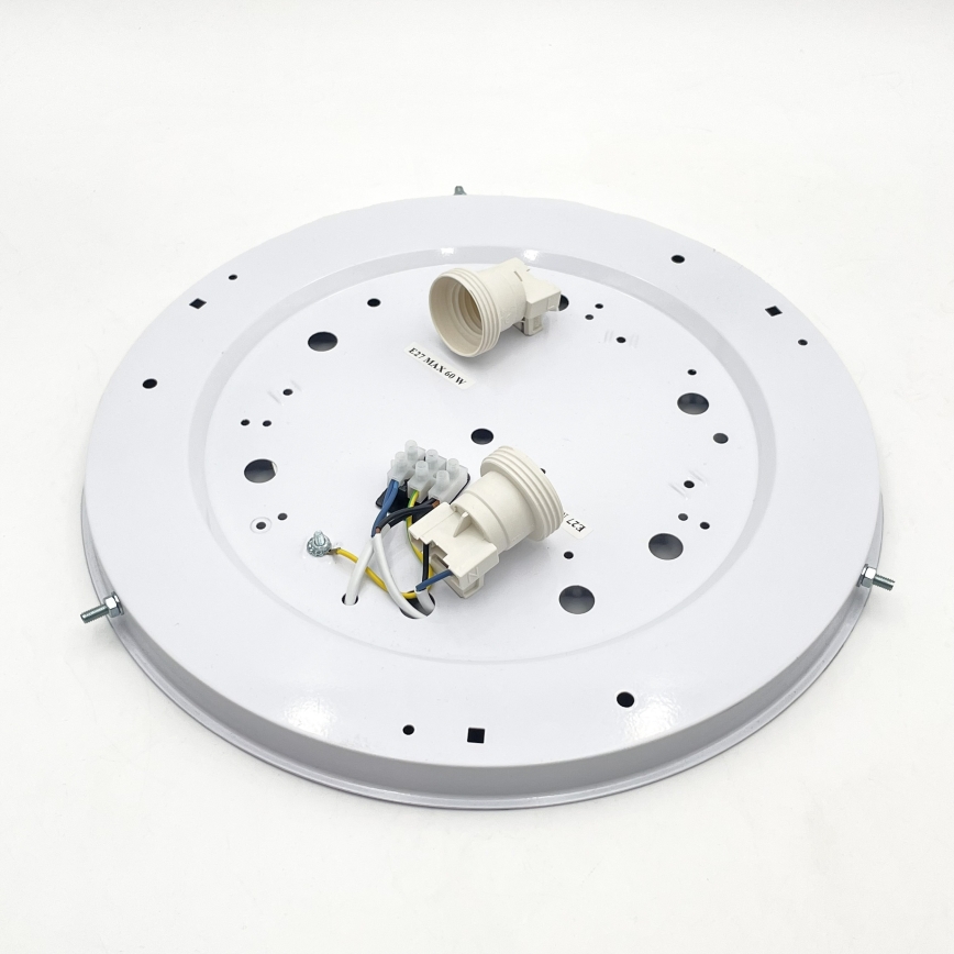 Plafoniera NATURAL 3xE27/15W/230V Ø 37,5 cm pino/bianco