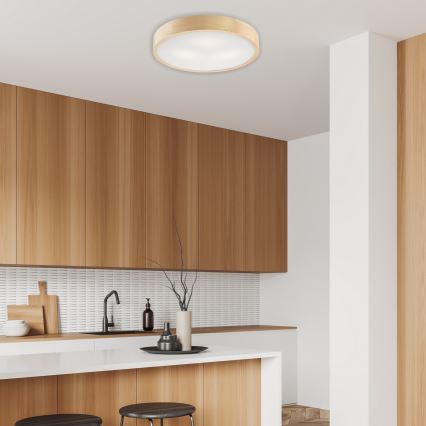 Plafoniera NATURAL 3xE27/60W/230V ø 47 cm pino - FSC certificato