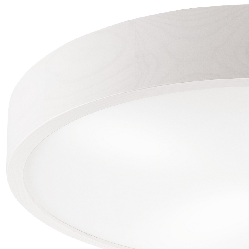 Plafoniera NATURAL 4xE27/60W/230V ø 57 cm bianco/pino