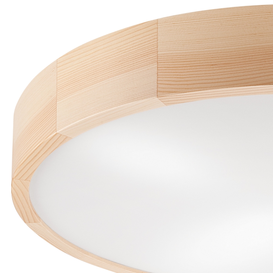Plafoniera NATURAL 4xE27/60W/230V ø 57 cm pino