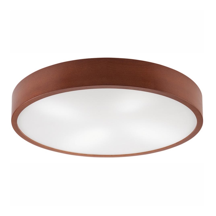 Plafoniera NATURAL 4xE27/60W/230V ø 57 cm pino/marrone