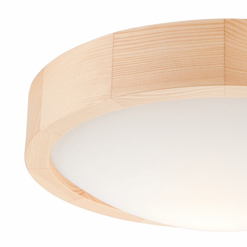 Plafoniera NATURAL SLIM 1xE27/60W/230V ø 27 cm pino