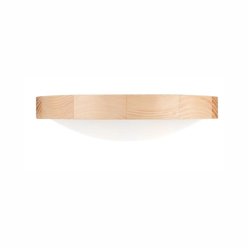 Plafoniera NATURAL SLIM 2xE27/60W/230V Ø 37 cm pino