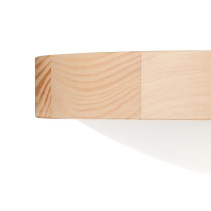 Plafoniera NATURAL SLIM 2xE27/60W/230V Ø 37 cm pino