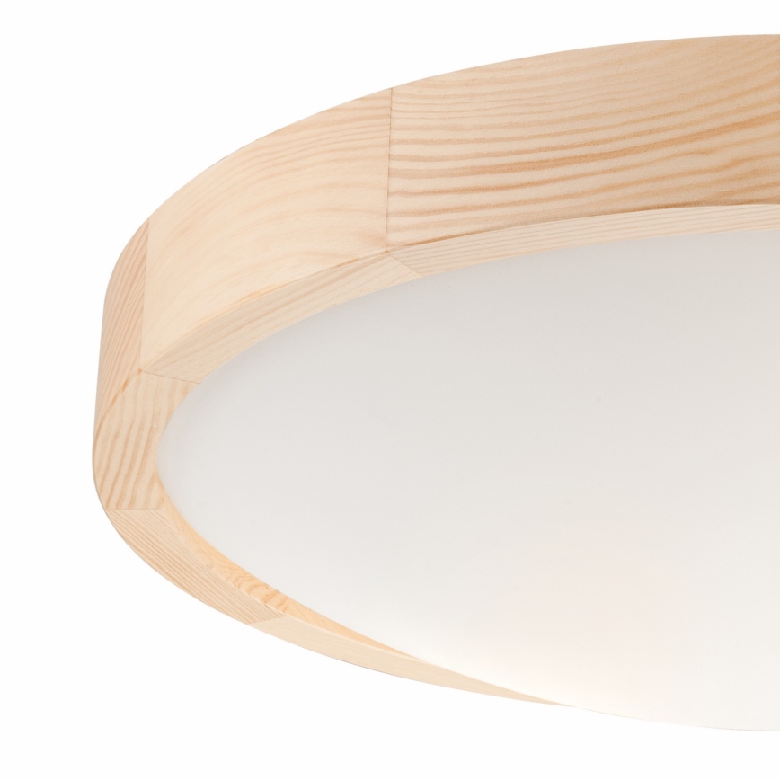 Plafoniera NATURAL SLIM 2xE27/60W/230V Ø 37 cm pino