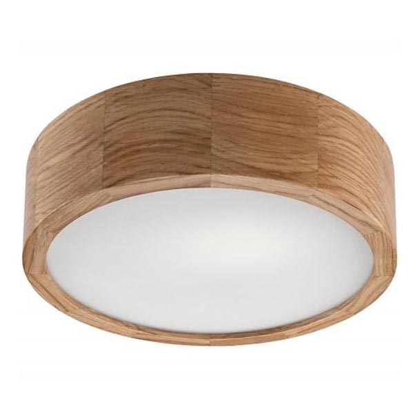 Plafoniera OAK 1xE27/60W/230V quercia ø 27,5 cm - FSC certificato