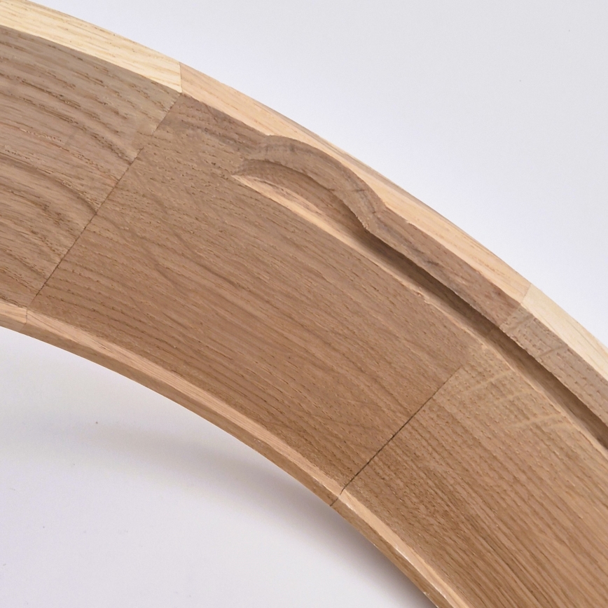 Plafoniera da bagno OAK 2xE27/15W/230V IP54 rovere Ø 27 cm