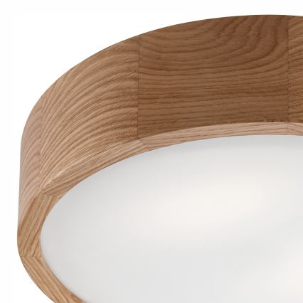 Plafoniera OAK 2xE27/60W/230V quercia ø 37,5 cm - FSC certificato