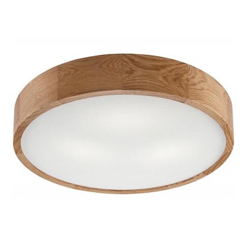 Plafoniera OAK 3xE27/60W/230V quercia ø 47,5 cm - FSC certificato