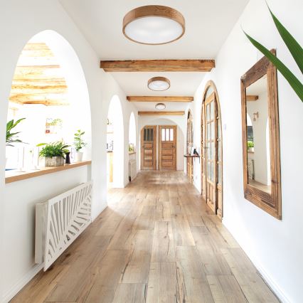 Plafoniera OAK 3xE27/60W/230V quercia ø 47,5 cm - FSC certificato