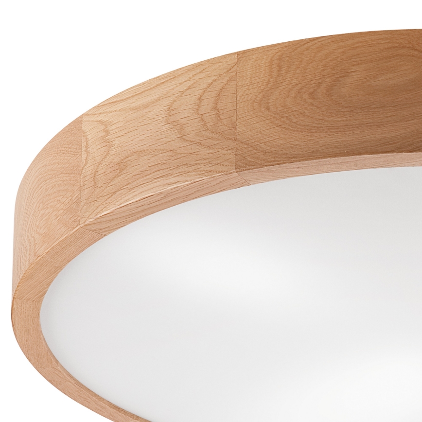 Plafoniera OAK 4xE27/60W/230V ø 57 cm quercia