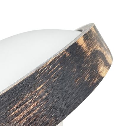 Plafoniera OAK SLIM 1xE27/15W/230V Ø 27 cm rovere/marrone scuro