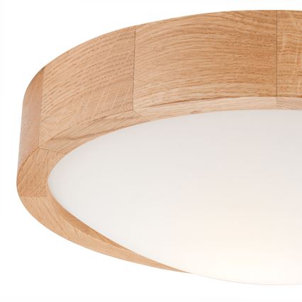 Plafoniera OAK SLIM 1xE27/60W/230V quercia ø 27 cm - FSC certificato