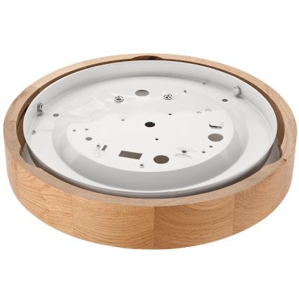 Plafoniera OAK SLIM 1xE27/60W/230V quercia ø 27 cm - FSC certificato