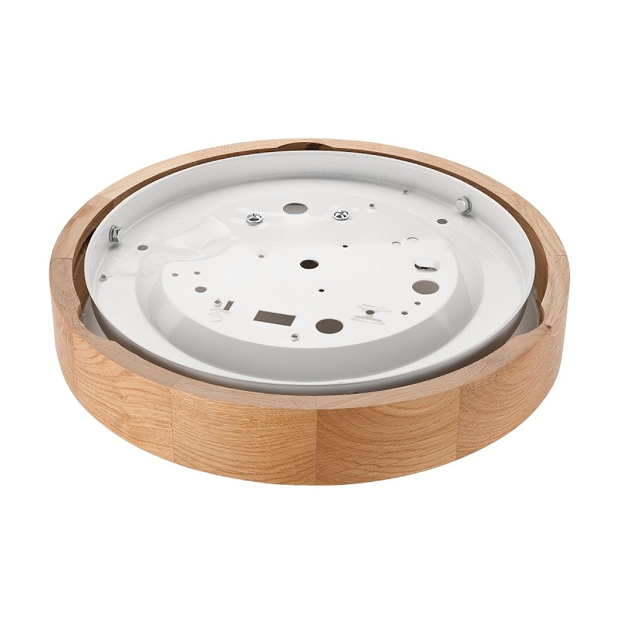 Plafoniera OAK SLIM 1xE27/60W/230V quercia ø 27 cm - FSC certificato