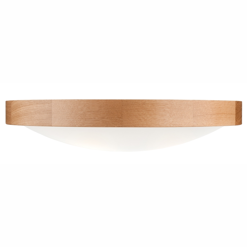 Plafoniera OAK SLIM 3×E27/60W/230V Quercia ø 47 cm