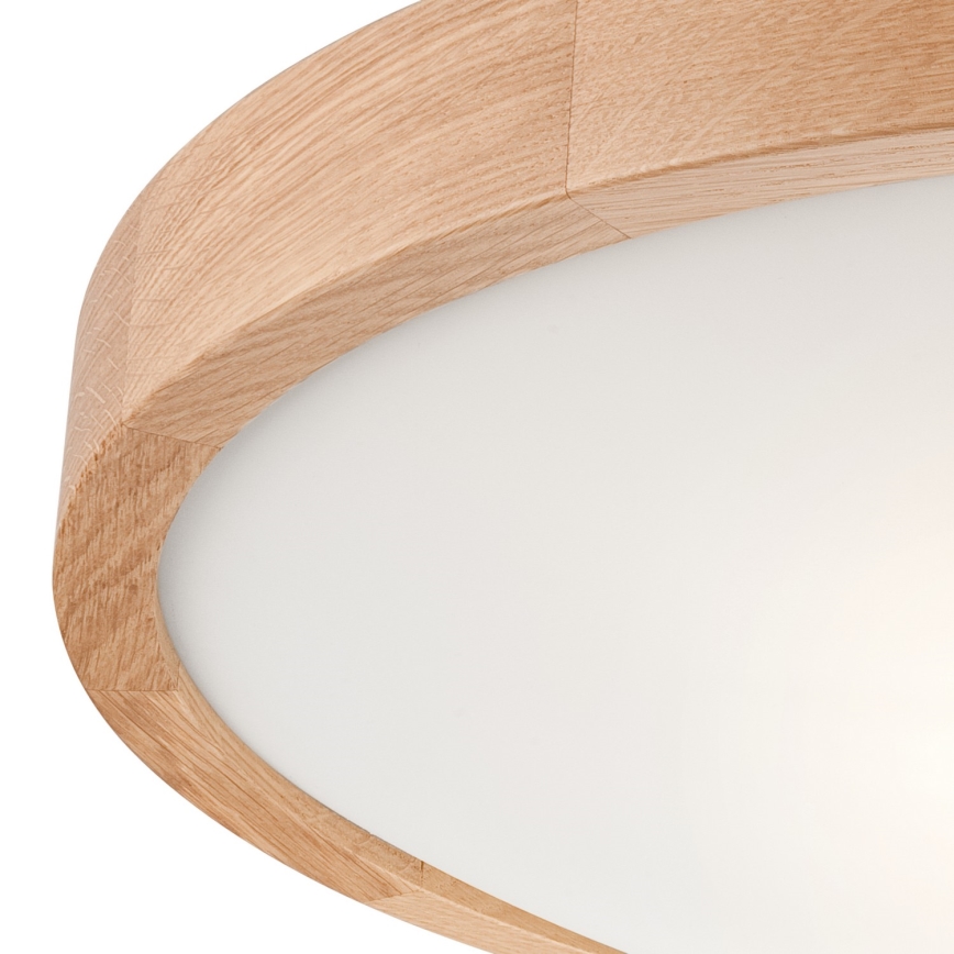 Plafoniera OAK SLIM 3×E27/60W/230V Quercia ø 47 cm