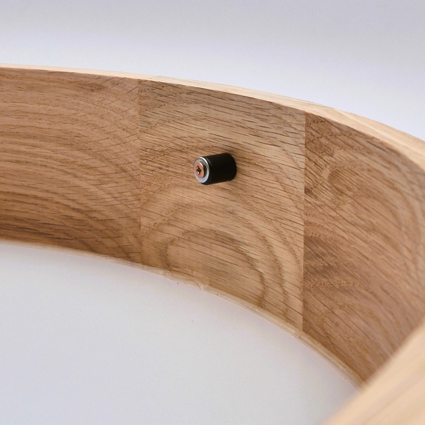 Plafoniera OAK SLIM 3×E27/60W/230V Quercia ø 47 cm