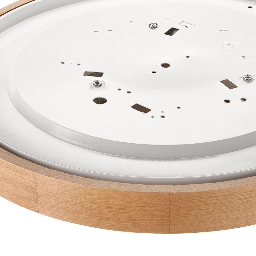 Plafoniera OAK SLIM 3×E27/60W/230V Quercia ø 47 cm