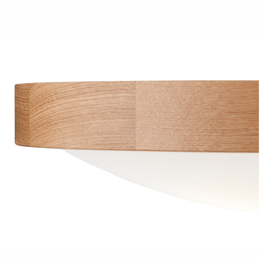 Plafoniera OAK SLIM 3×E27/60W/230V Quercia ø 47 cm