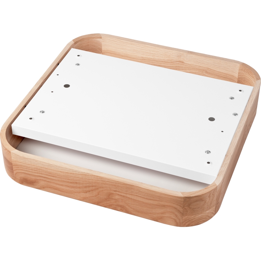 Plafoniera OAK SQUARE 4xE27/15W/230V 45x45 cm quercia