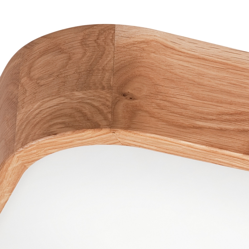 Plafoniera OAK SQUARE 4xE27/15W/230V 45x45 cm quercia