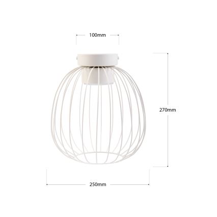 Plafoniera OVELLA 1xGX53/10W/230V Ø 25 cm crema