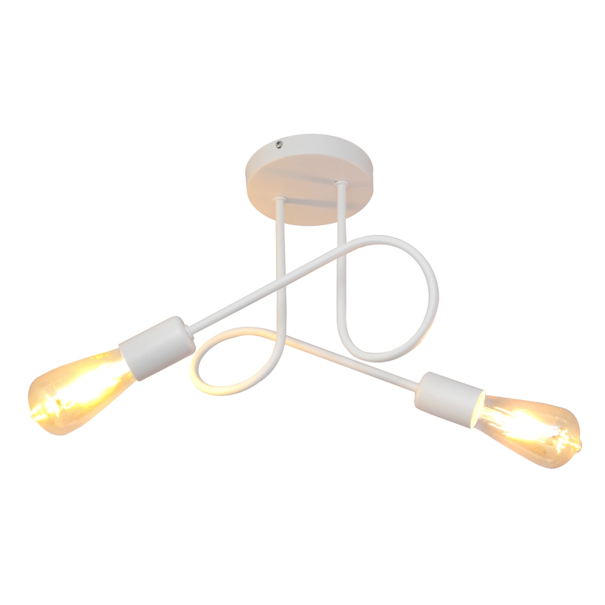 Plafoniera OXFORD 2xE27/15W/230V bianco