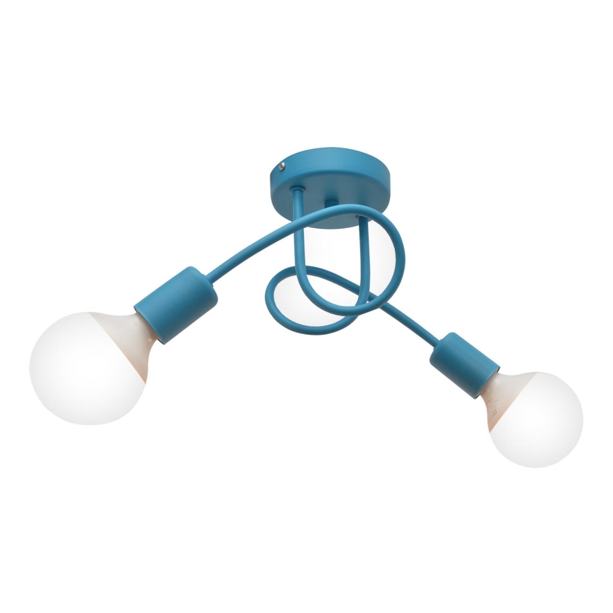 Plafoniera OXFORD 2xE27/15W/230V blu