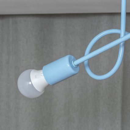 Plafoniera OXFORD 2xE27/15W/230V blu