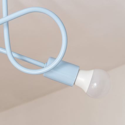 Plafoniera OXFORD 2xE27/15W/230V blu