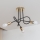 Plafoniera OXFORD 3xE27/15W/230V oro/nero