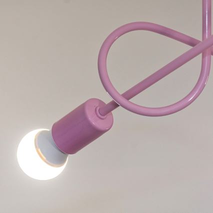 Plafoniera OXFORD 3xE27/15W/230V rosa