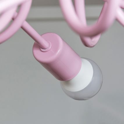 Plafoniera OXFORD 3xE27/15W/230V rosa