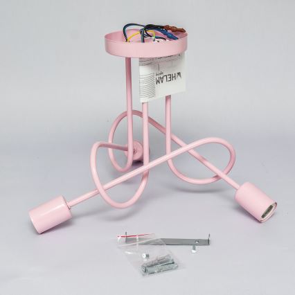 Plafoniera OXFORD 3xE27/15W/230V rosa