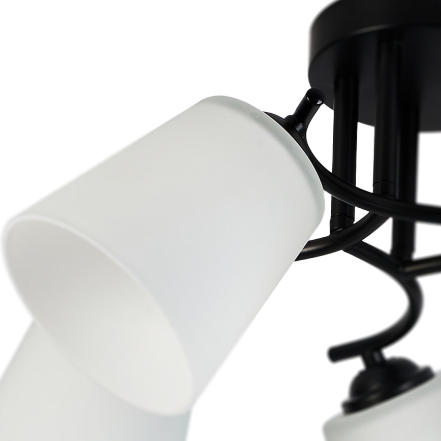 Plafoniera PAFOS 5xE27/15W/230V nera