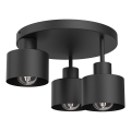 Plafoniera PARKLA 3xE27/15W/230V nero