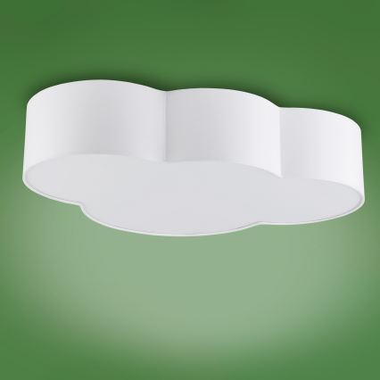 Plafoniera per bambini  CLOUD 4xE27/15W/230V bianca