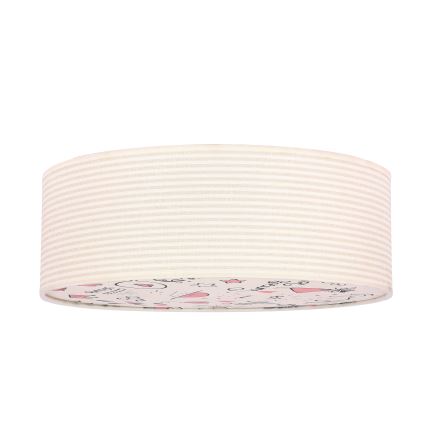 Plafoniera per bambini KIDDY 2xE27/40W/230V beige/rosa
