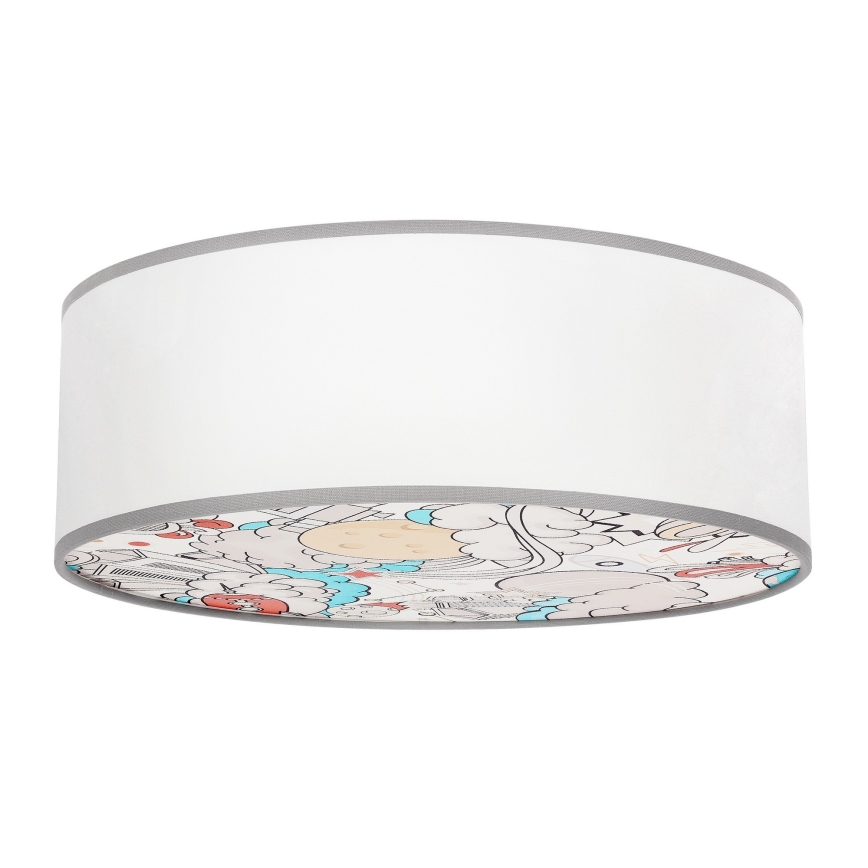 Plafoniera per bambini KIDDY 2xE27/40W/230V bianco/beige