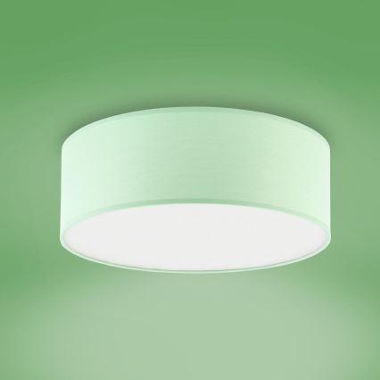Plafoniera per bambini RONDO KIDS 4xE27/15W/230V verde