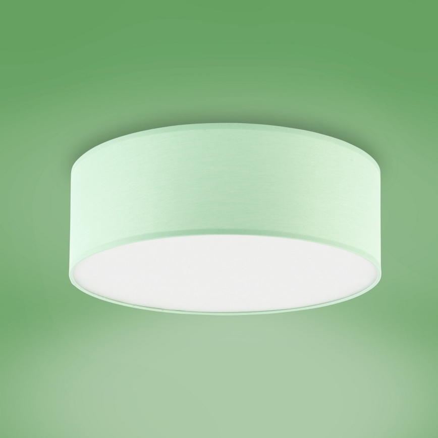 Plafoniera per bambini RONDO KIDS 4xE27/15W/230V verde